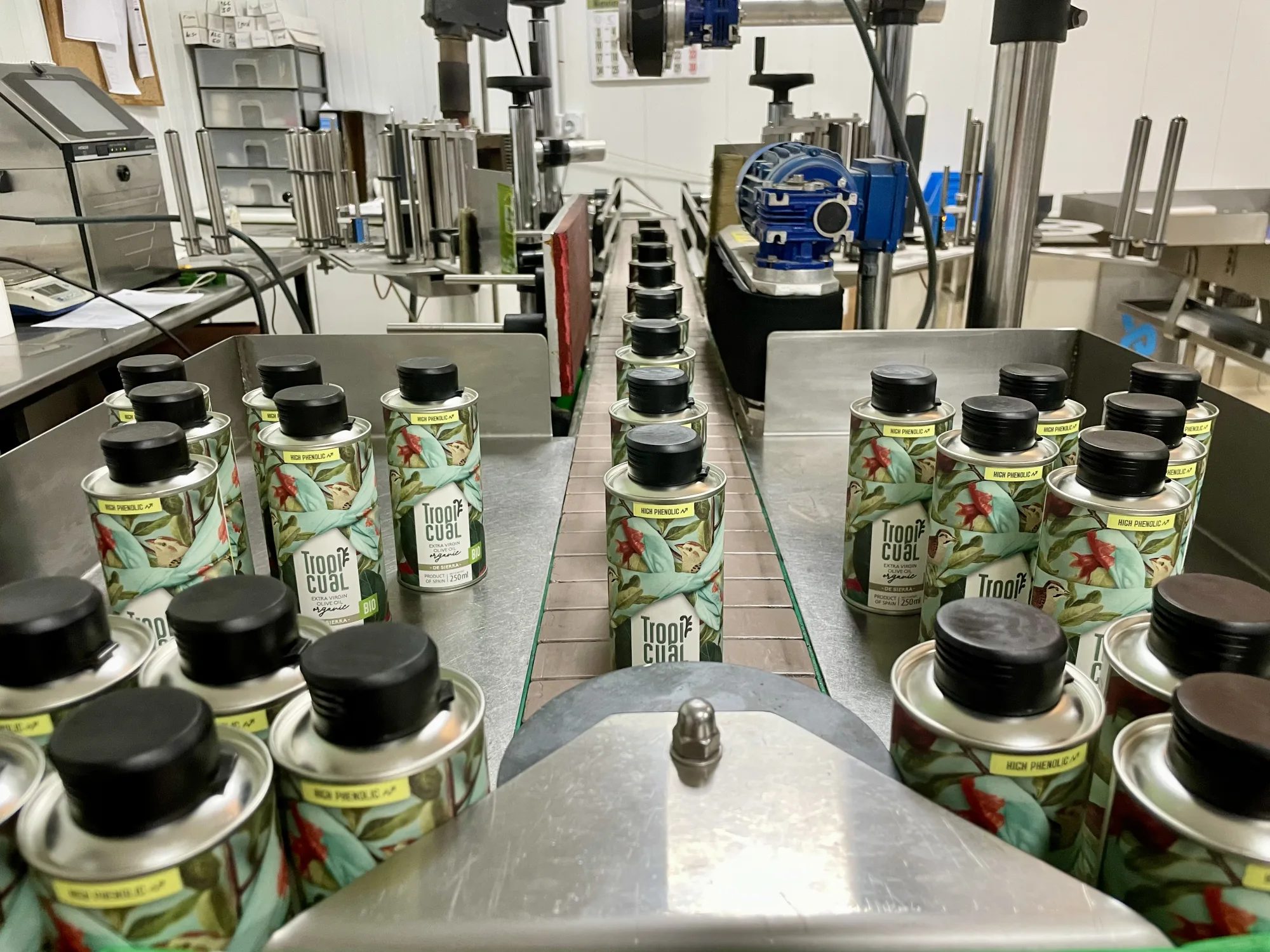Tropicual olive oil bottling and packaging